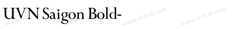 UVN Saigon Bold字体转换